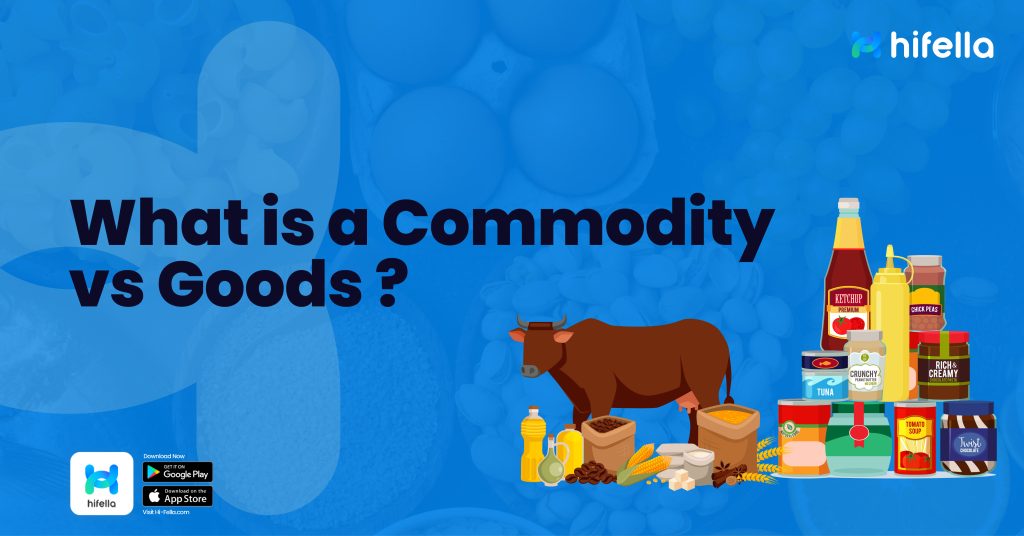 what is a commodity vs goods?