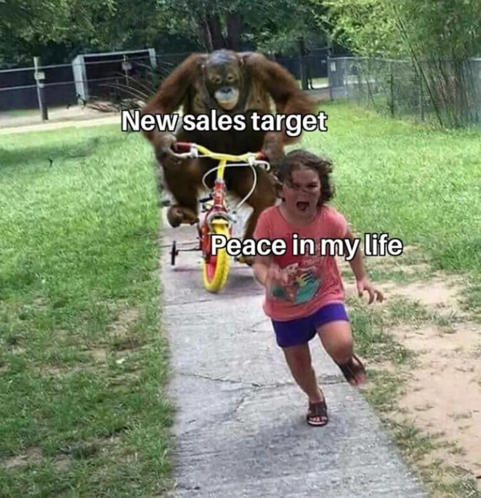 funny sales memes about new sales target