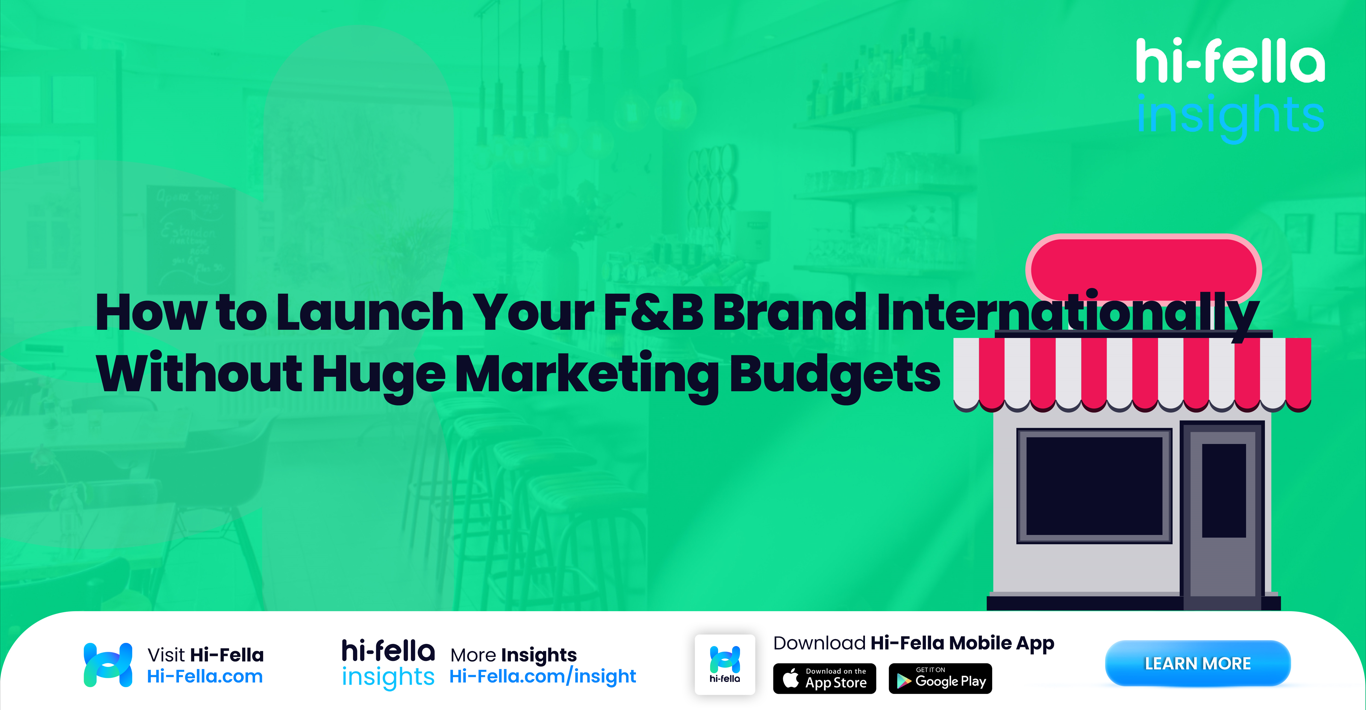 How to Launch Your F&B Brand Internationally Without Huge Marketing Budgets