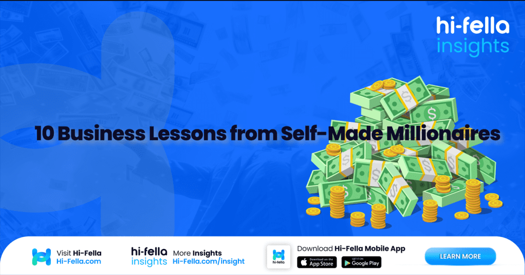 10 Business Lessons from Self-Made Millionaires