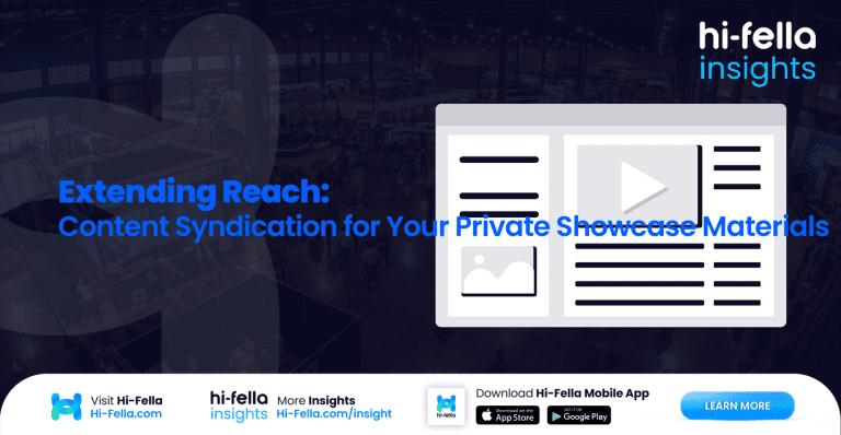 Extending Reach: Content Syndication for Your Private Showcase Materials