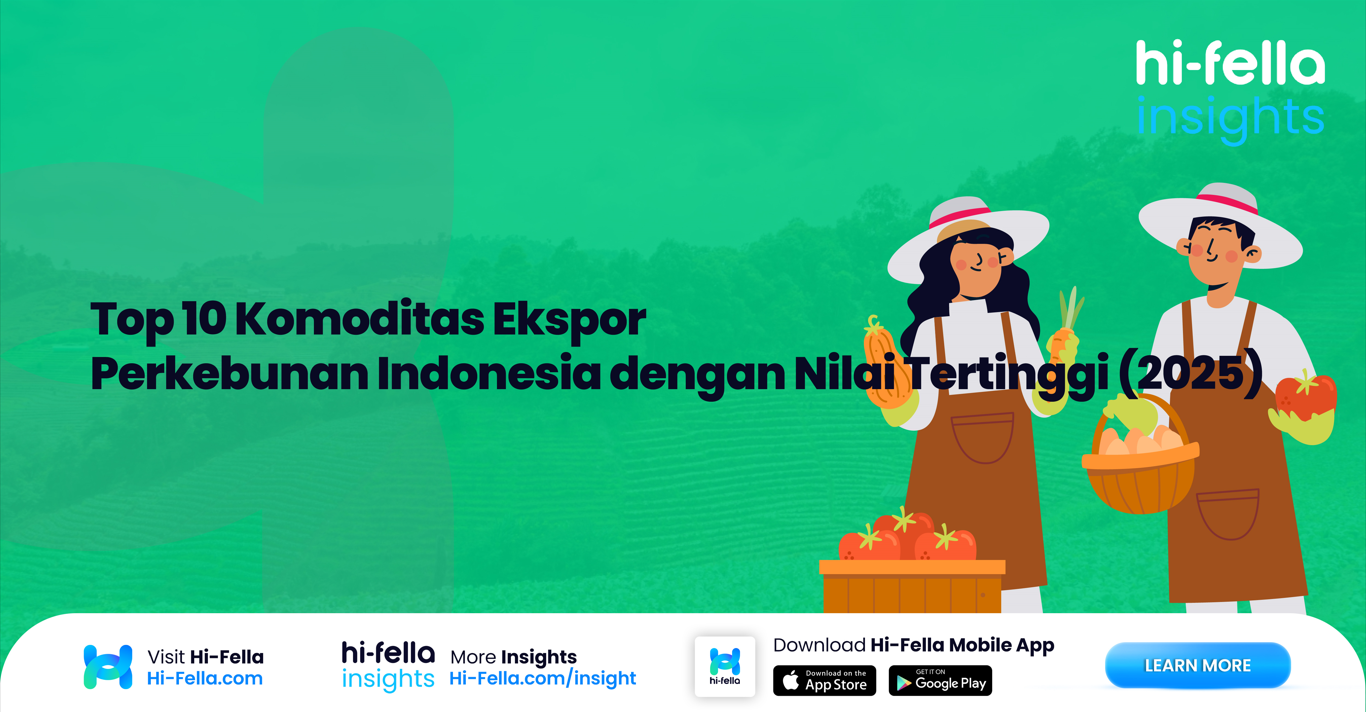 Top 10 Komoditas Ekspor Perkebunan Indonesia dengan Nilai Tertinggi (2025)