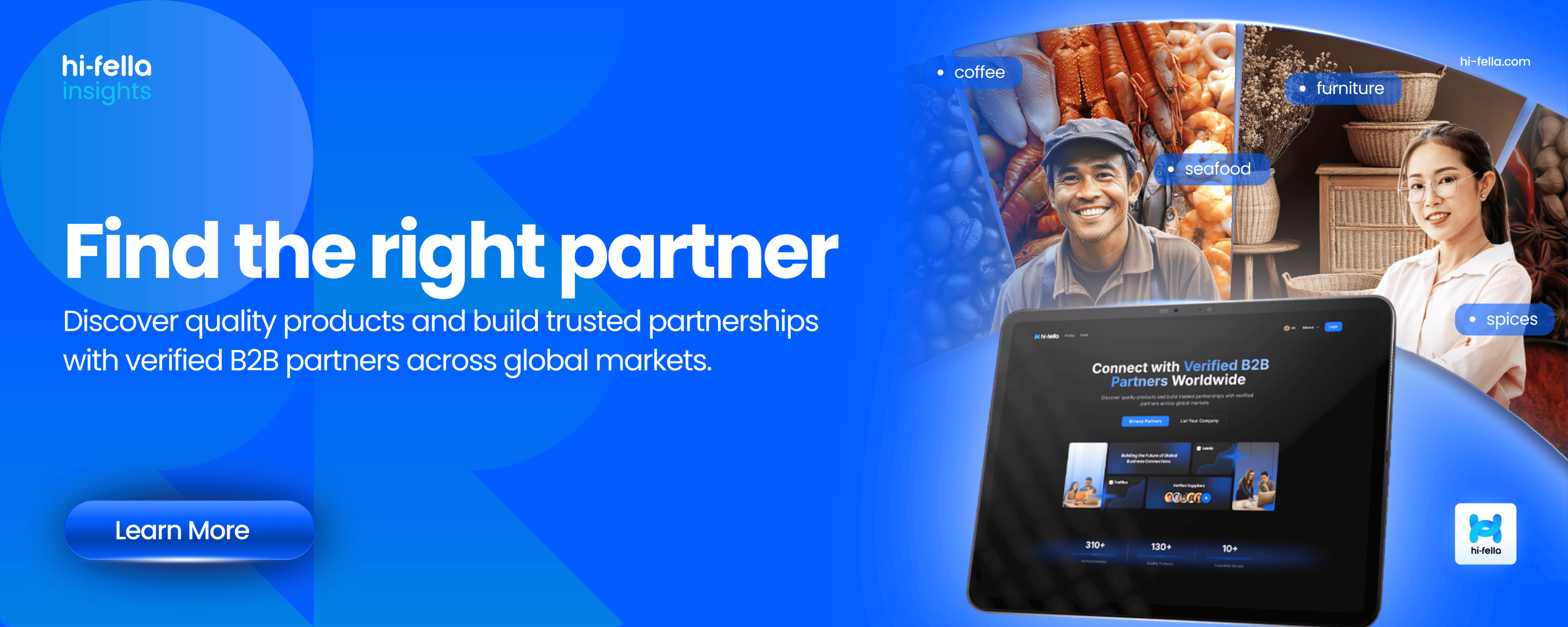 Download Hi-Fella Now to find business partner
