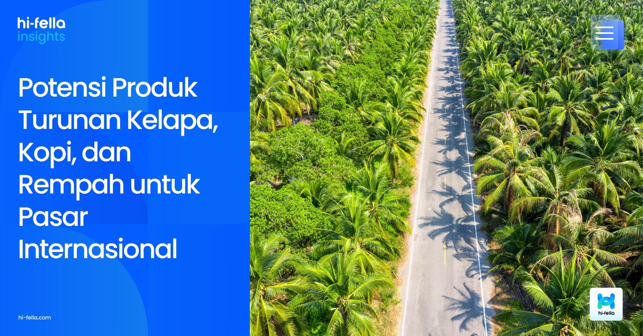 Potensi Produk Turunan Kelapa, Kopi, dan Rempah untuk Pasar Internasional
