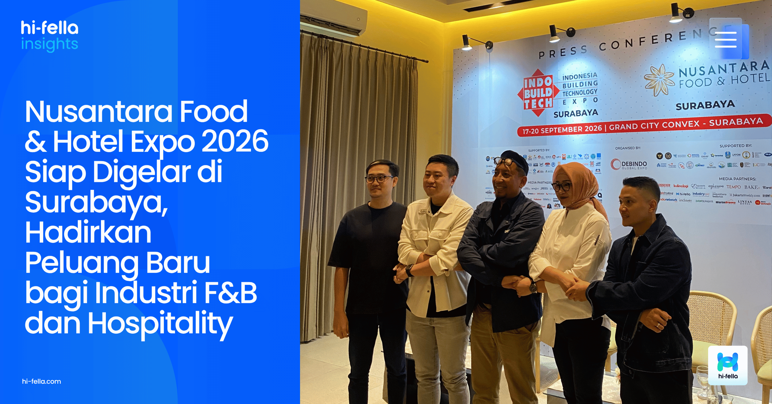Nusantara Food & Hotel Expo 2026 Siap Digelar di Surabaya, Hadirkan Peluang Baru bagi Industri F&B dan Hospitality